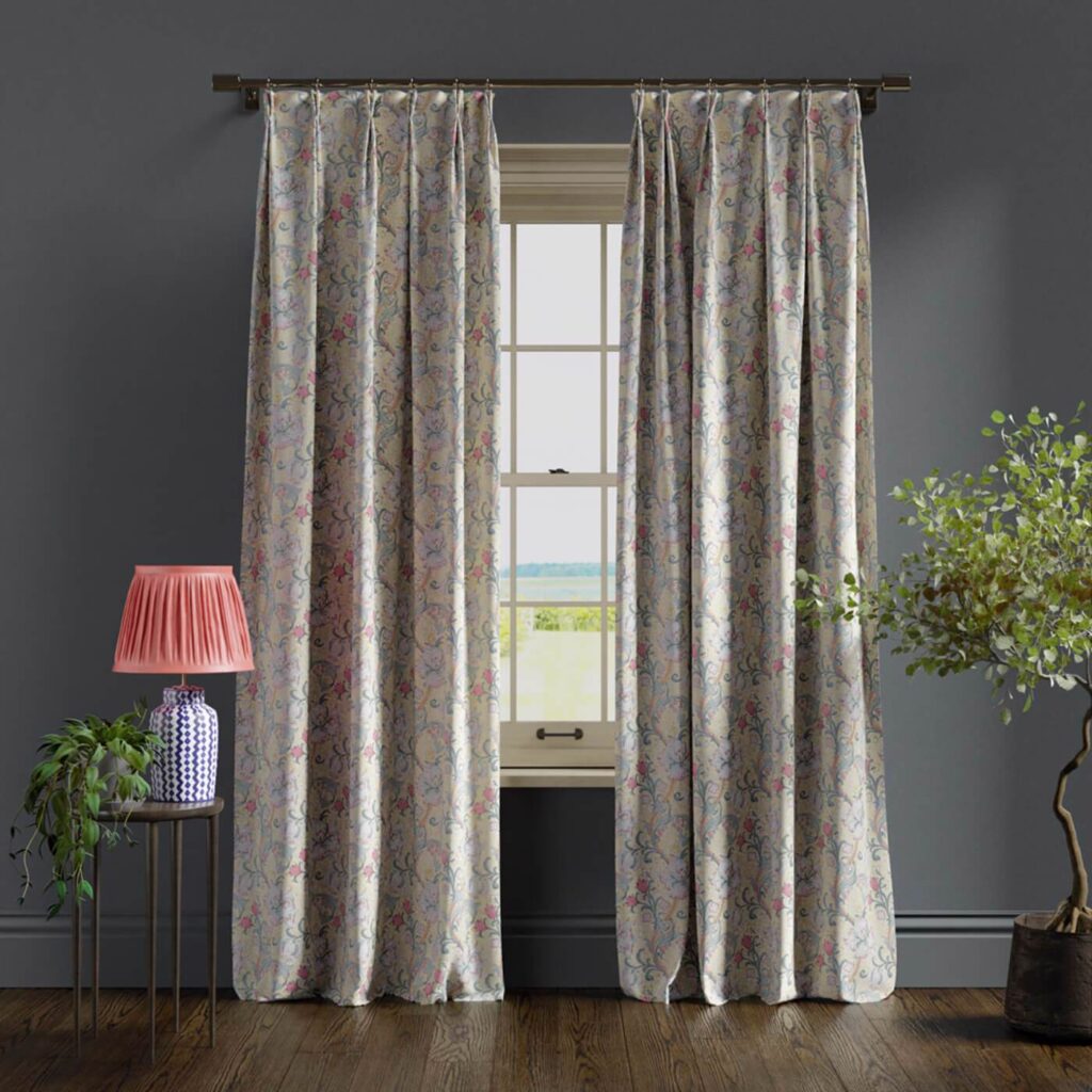 William Morris Golden Lily Fabric Sold By The Meter - Dove/Plum ...