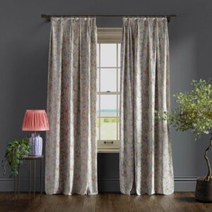Alternative view of William Morris Golden Lily Fabric Sold By The Meter - Dove/Plum