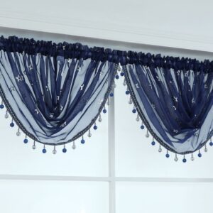 Alternative view of 1 x STAR Beaded Swag - Navy