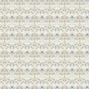 William Morris Strawberry Thief Fabric Sold By The Meter - Linen/Plum