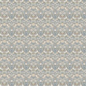 William Morris Strawberry Thief Fabric Sold By The Meter - Slate/Blush