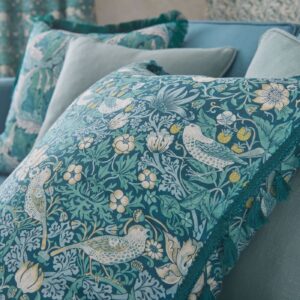 Alternative view of William Morris Strawberry Thief Fabric Sold By The Meter - Teal