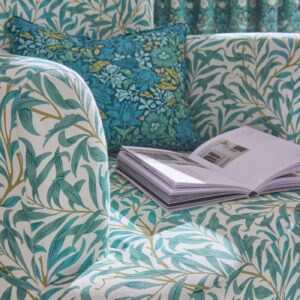 Alternative view of William Morris Willow Boughs Fabric Sold By The Meter - Teal