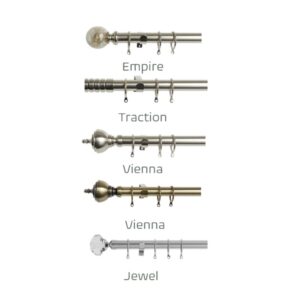 25-28mm Extendable Ball Pole Set 120-210cm & 170-300cm