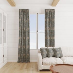 HONEYSUCKLE Made to Measure Curtains – Steel