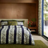 Orla Kiely Sycamore Stripe Bedding Set - Space Blue