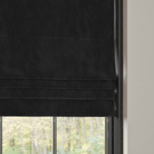 BEXLEY VELOUR Roman Blind - BLACK