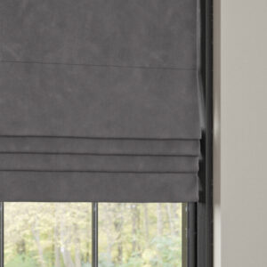 BEXLEY VELOUR Roman Blind - CHARCOAL