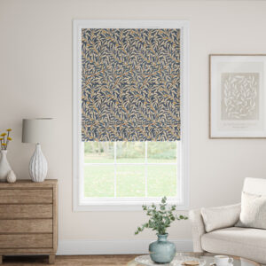 Alternative view of WILLOW TAPESTRY Roman Blind - COBALT