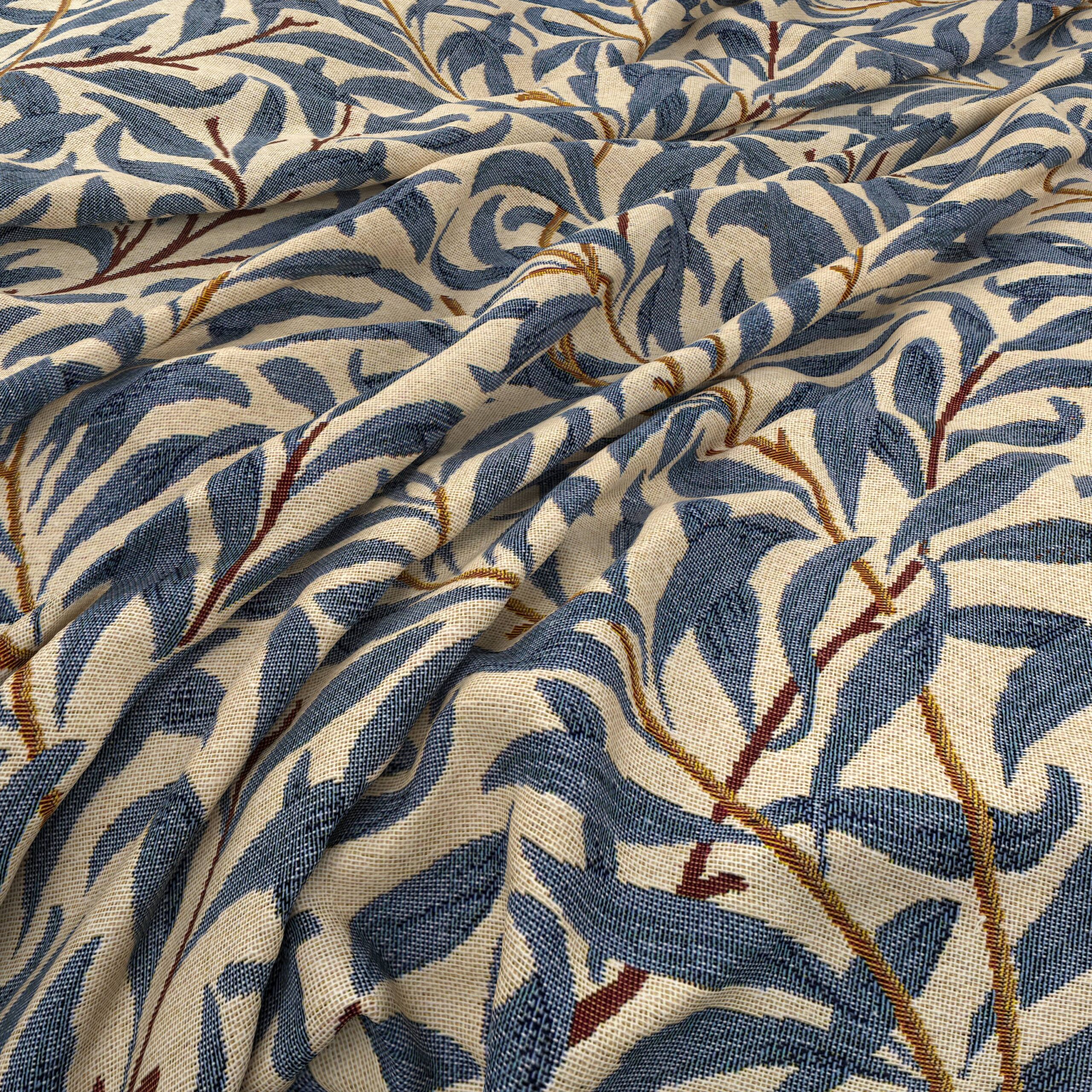 WILLOW TAPESTRY Roman Blind - COBALT - Image 4