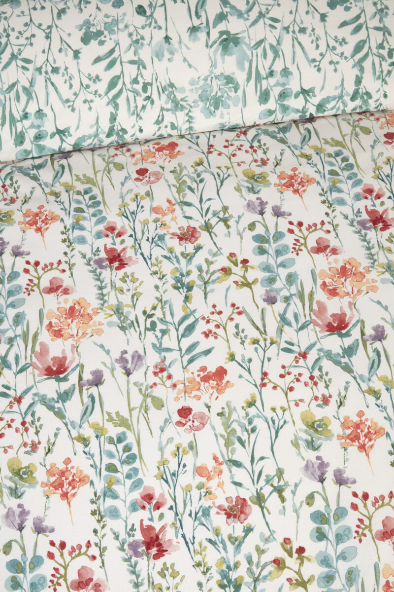 Amy Multi Watercolour Floral Design Bedding Duvet Set - Image 4