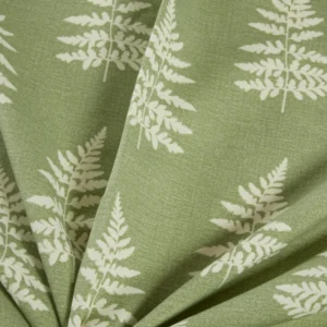 Alternative view of Asher Fern Leaf Design Cushion 18"x18" - Green