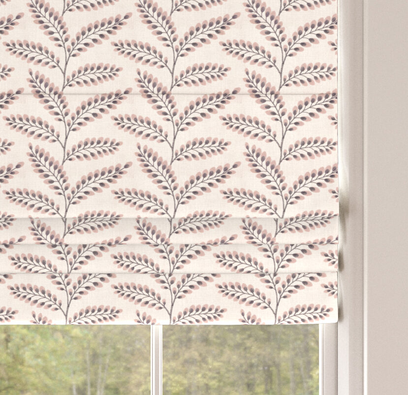 HARLOW Roman Blind - ROSE MIST