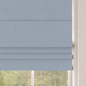 MARLOW Roman Blind - CLOUD BLUE