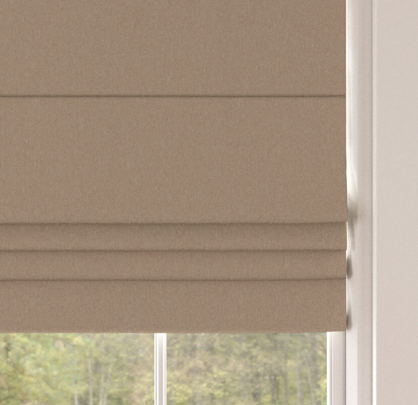 MARLOW Roman Blind - MUSHROOM