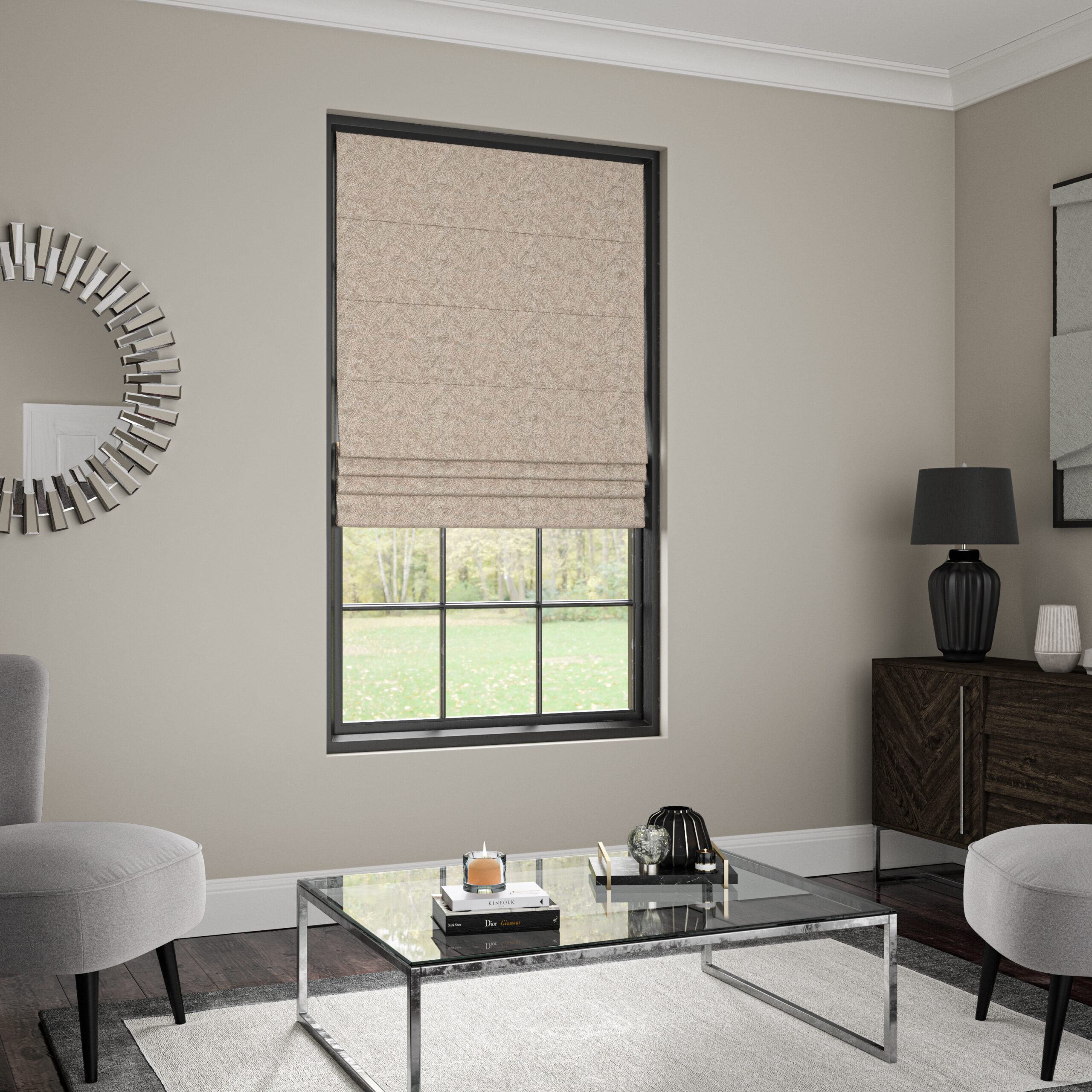 SIERRA Roman Blind - TRUFFLE - Image 2