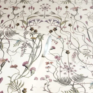 The Chateau by Angel Strawbridge Wildflower Whisper White Wallpaper