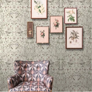 Alternative view of The Chateau by Angel Strawbridge Wildflower Whisper White Wallpaper