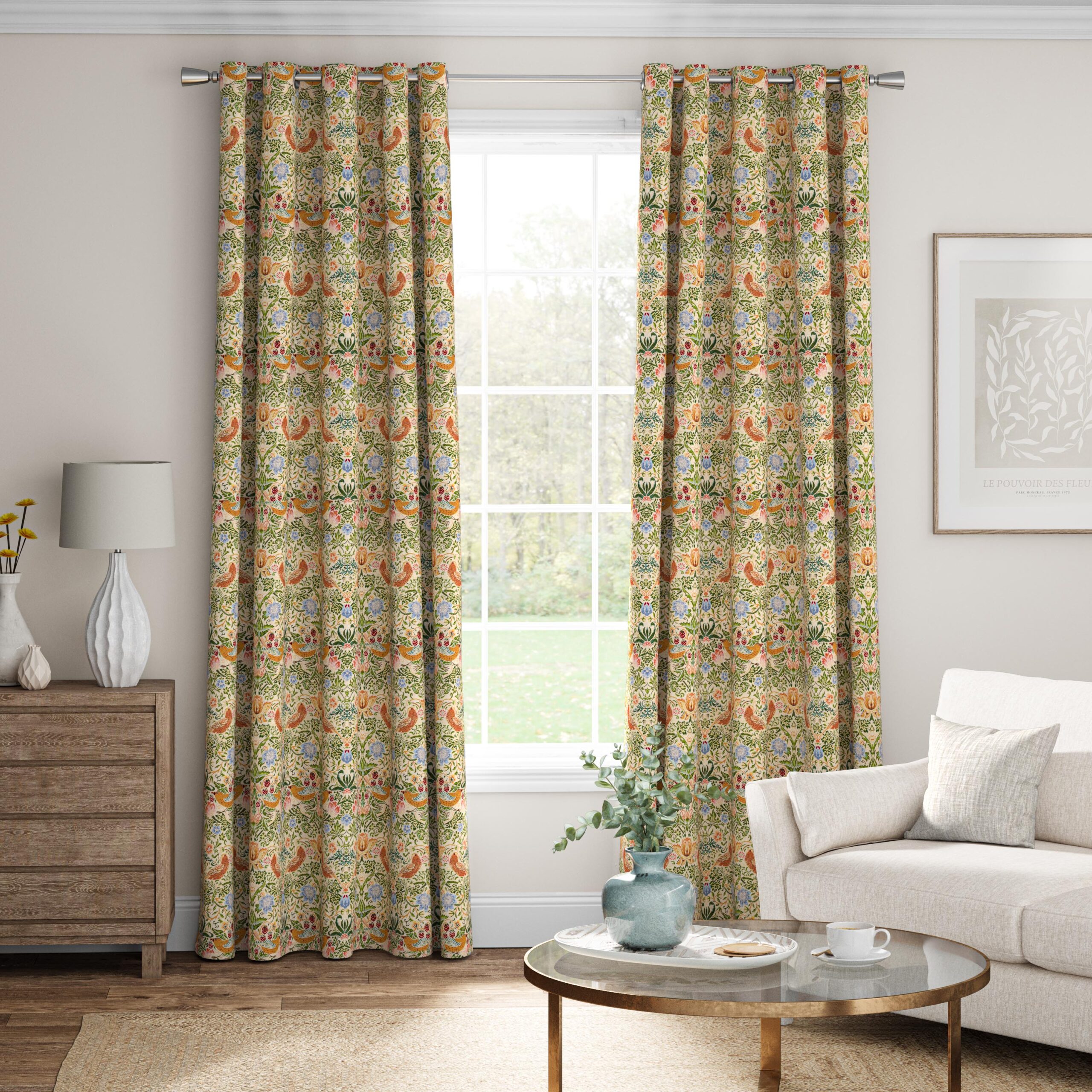 Avery Tapestry Made to Measure Curtains – Natural - Image 5