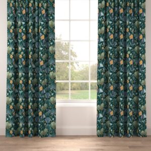 The Chateau Emerald Fan Made to Measure Curtains – Emerald