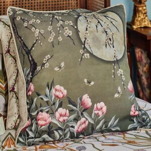 The Chateau By Angel Strawbridge Moonlight Moss Green Cushion