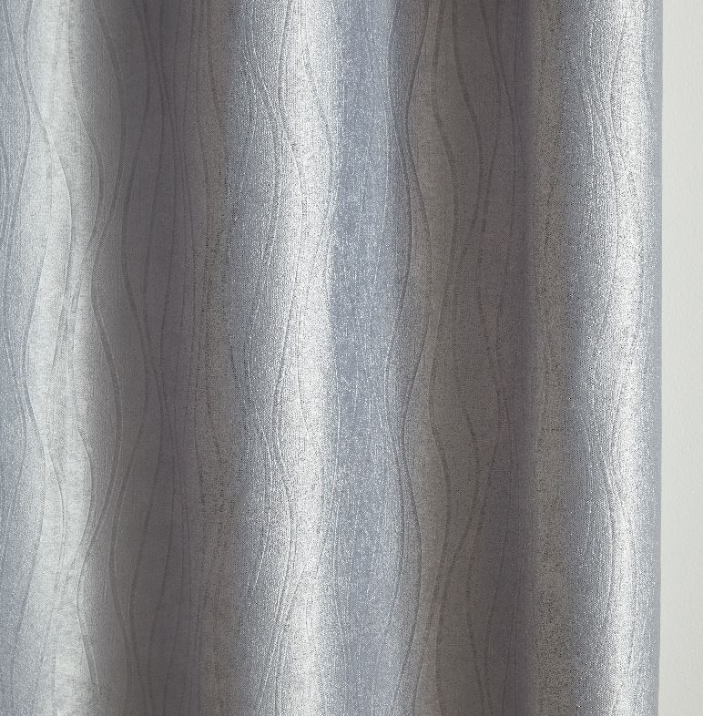 Goodwin Thermal Eyelet Curtains - Silver - Image 4