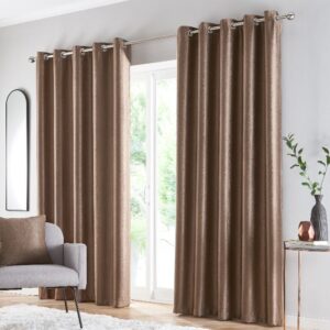 Goodwin Thermal Eyelet Curtains - Bronze