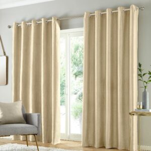 Goodwin Thermal Eyelet Curtains - Cream