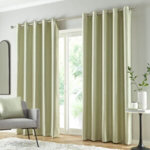Goodwin Thermal Eyelet Curtains - Green