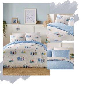 Alternative view of Beach Huts Bedding Set - Natural