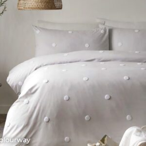 Alternative view of Dot Duvet Set - Silver