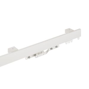 Simply PVC Uncorded Contour Curtain Track c/w Overlap Arms
