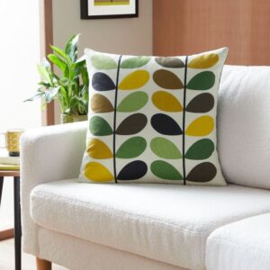 Orla Kiely Multi Stem Cushion - Fern-Ochre