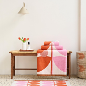 Orla Kiely Stem Bloom Duo Towels - Blush