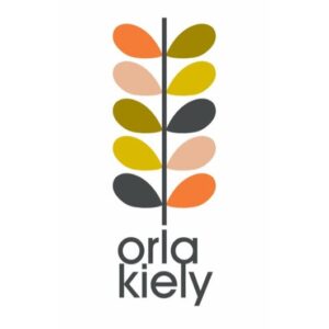 Alternative view of Orla Kiely Linear Stem Fitted Bottom Sheet 32cm Depth - Charcoal