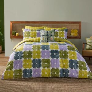 Alternative view of Orla Kiely Textured Flower Bedding Set - Lilac-Moss