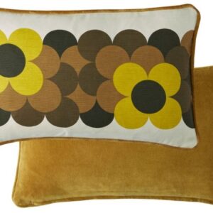 Alternative view of Orla Kiely Retro Flower Stripe Cushion - Dune