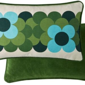 Alternative view of Orla Kiely Retro Flower Stripe Cushion - Riviera