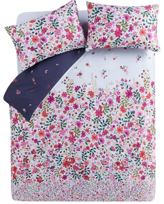 Sara Miller Ditsy Floral - White/Deep Mulberry - Image 5