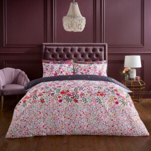 Sara Miller Ditsy Floral - White/Deep Mulberry