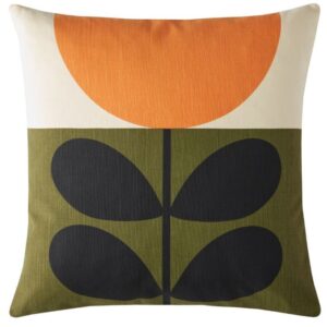 Alternative view of Orla Kiely Sunflower Orange 45x45cm Microfibre Cushion