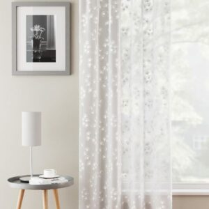 Delilah Slot Top Voile Panels - White