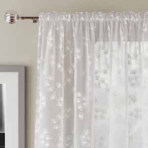 Alternative view of Delilah Slot Top Voile Panels - White