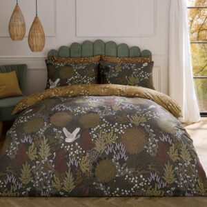 Sara Miller Owl Forest Bedding Set - Deep Olive