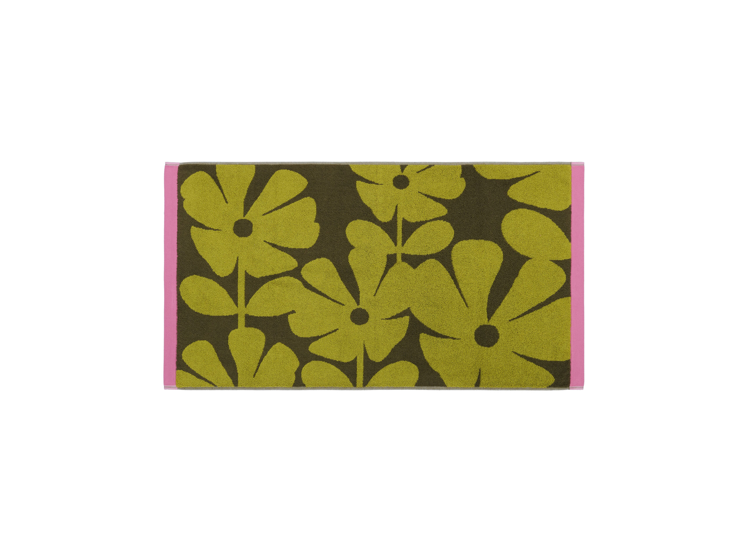 Orla Kiely Wildflower Towels - Yellow/Ochre - Image 6