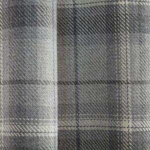 Alternative view of Castleton Tartan Check Cushions 18"x18" - Grey