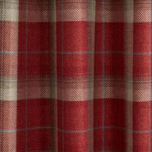Alternative view of Castleton Tartan Check Cushions 18"x18" - Red