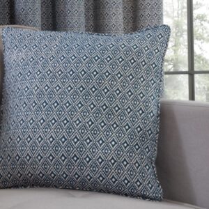 Zena Geometic Cushions 18"x18" - Navy
