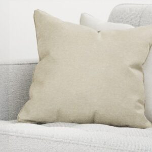 Knightsbridge Chenille Cushions 18"x18" - Cream