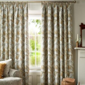 William Morris At Home ACANTHUS FLINT Blackout Curtains 66" x 90"